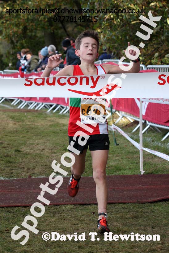 Boys under-13s, 2016 National Cross Country Relays, Berry Hill Park, Mansfield. Photo: David T. Hewitson/Sports for All Pics